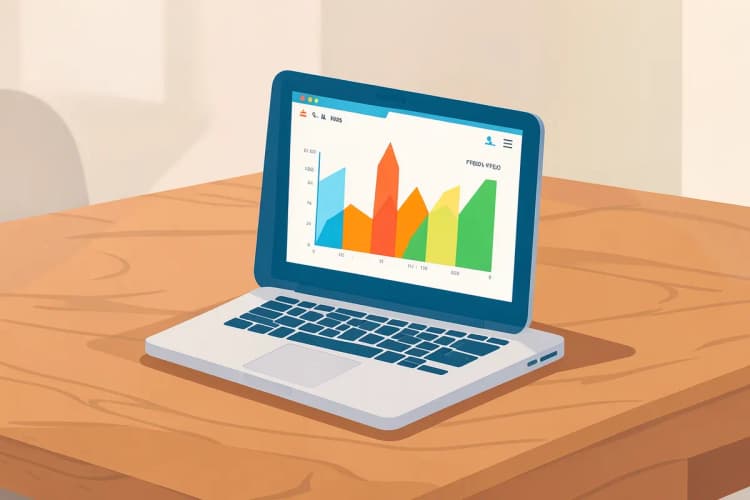 Tela de computador exibindo um gráfico de pesquisa online, simbolizando ferramentas de validação.